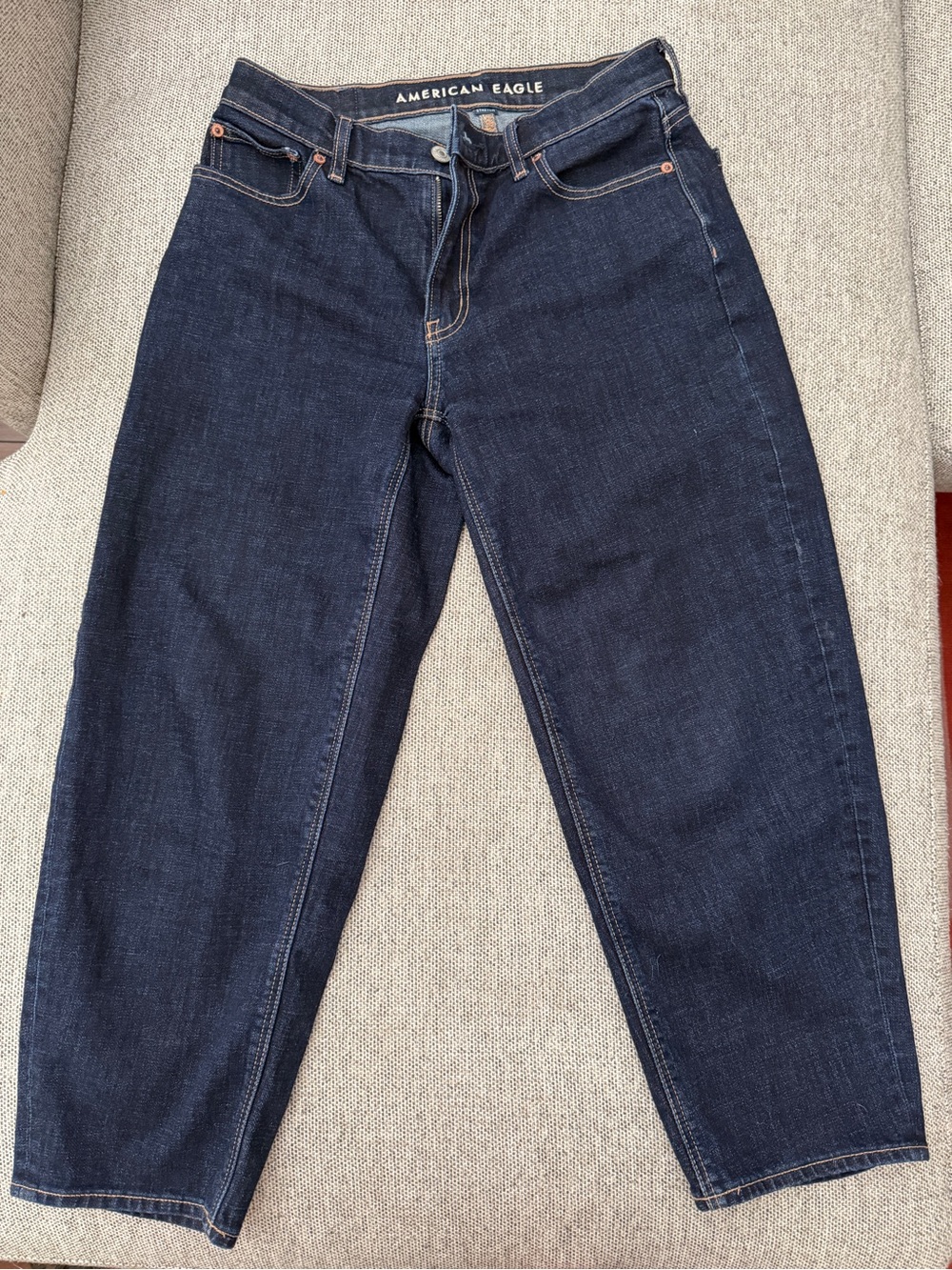 American Eagle barrel stretch jean Dark Blue Jeans